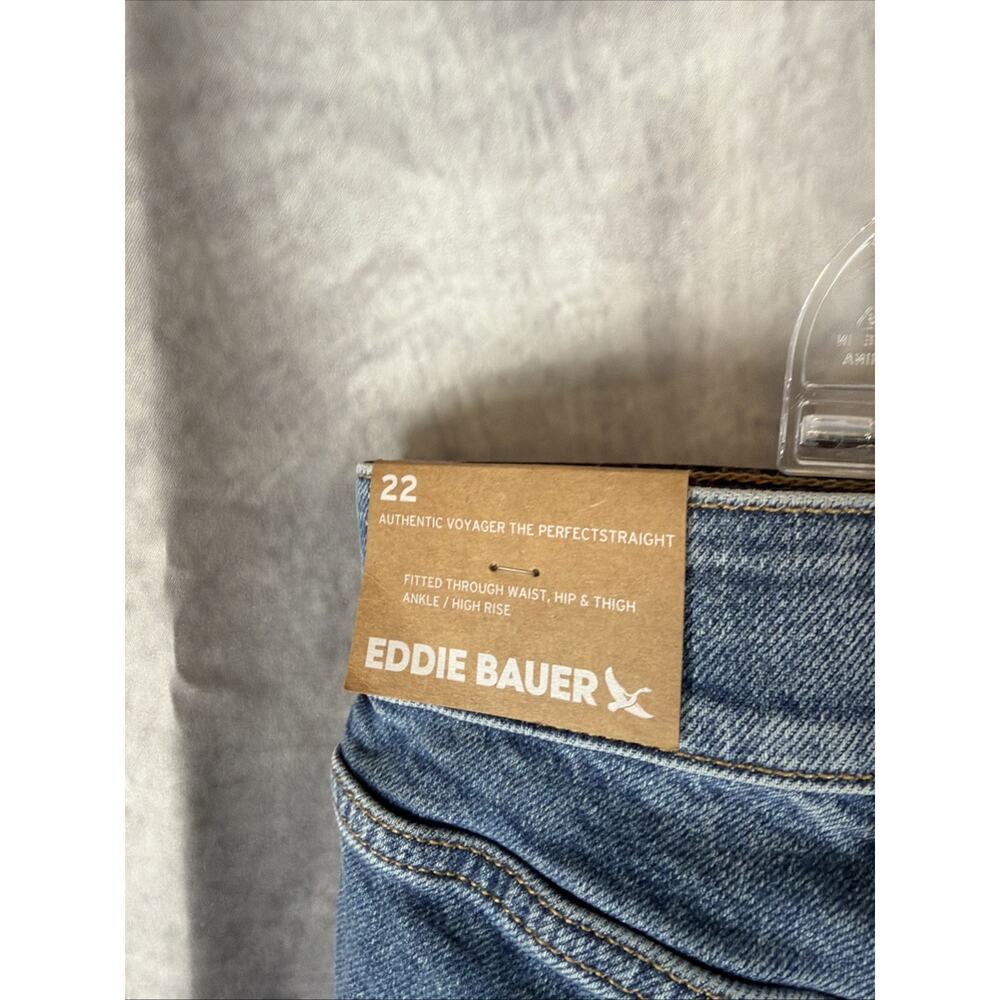 Eddie Bauer Authentic Voyager High Rise Straight Jean Vintage Size 22W NWT 85.00 - Picture 8 of 10